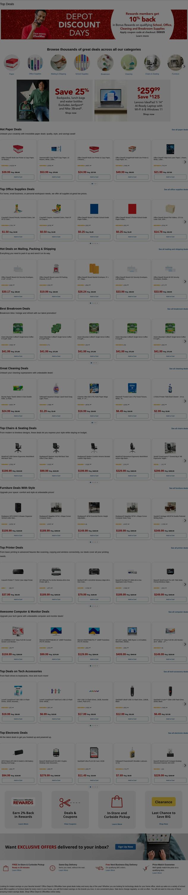 Weekly ad Office Depot 07/08/2025 - 07/09/2025