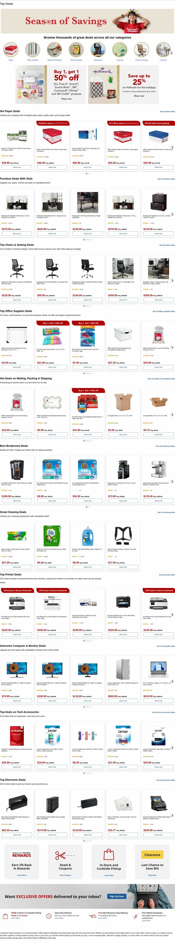 Weekly ad Office Depot 12/22/2025 - 12/23/2025