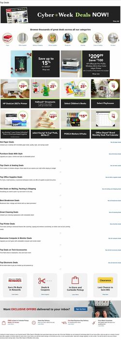 Weekly ad Office Depot 12/01/2025 - 12/02/2025
