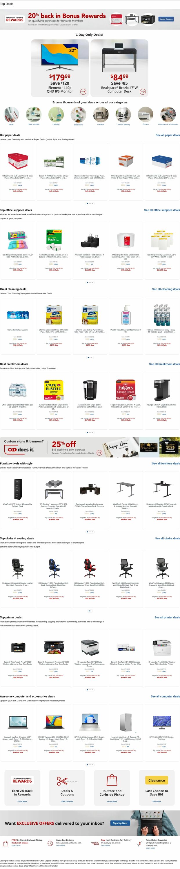 Weekly ad Office Depot 06/11/2024 - 06/16/2024