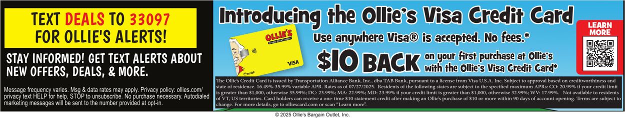 Weekly ad Ollie's 07/28/2025 - 08/02/2025