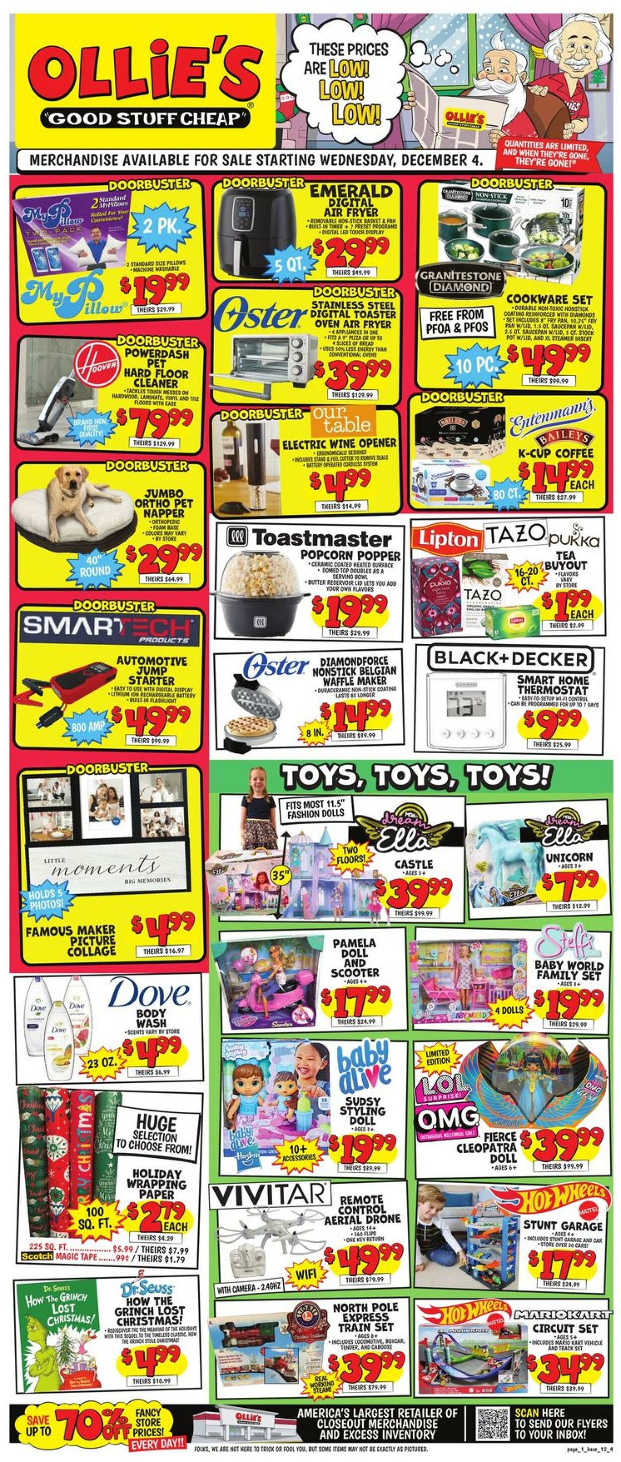 Weekly ad Ollie's 12/04/2024 - 12/11/2024