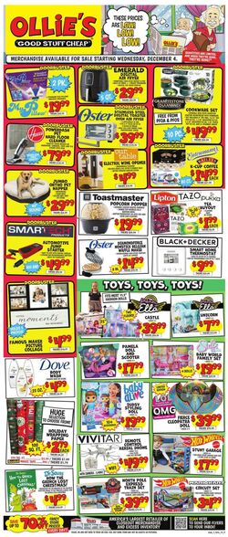 Weekly ad Ollie's 12/04/2024 - 12/11/2024