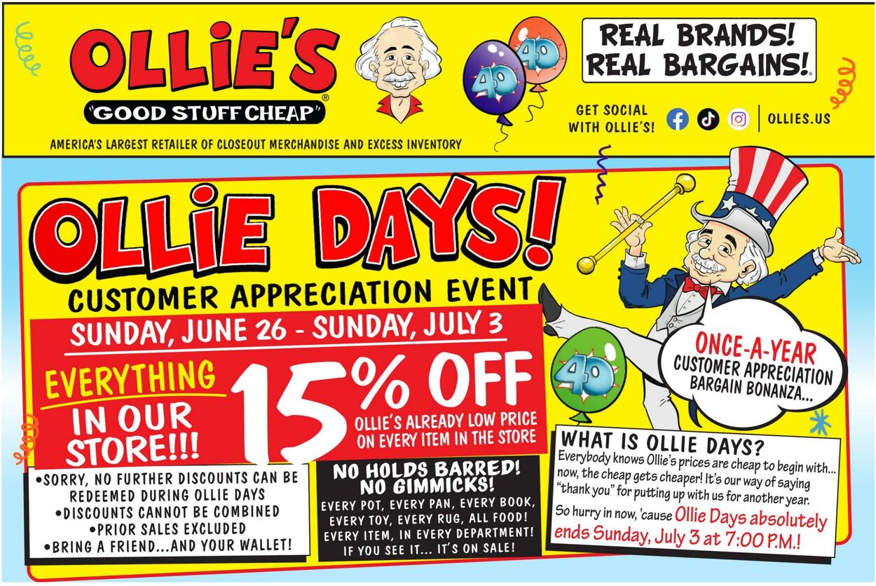 Weekly ad Ollie's 06/26/2022 - 07/03/2022