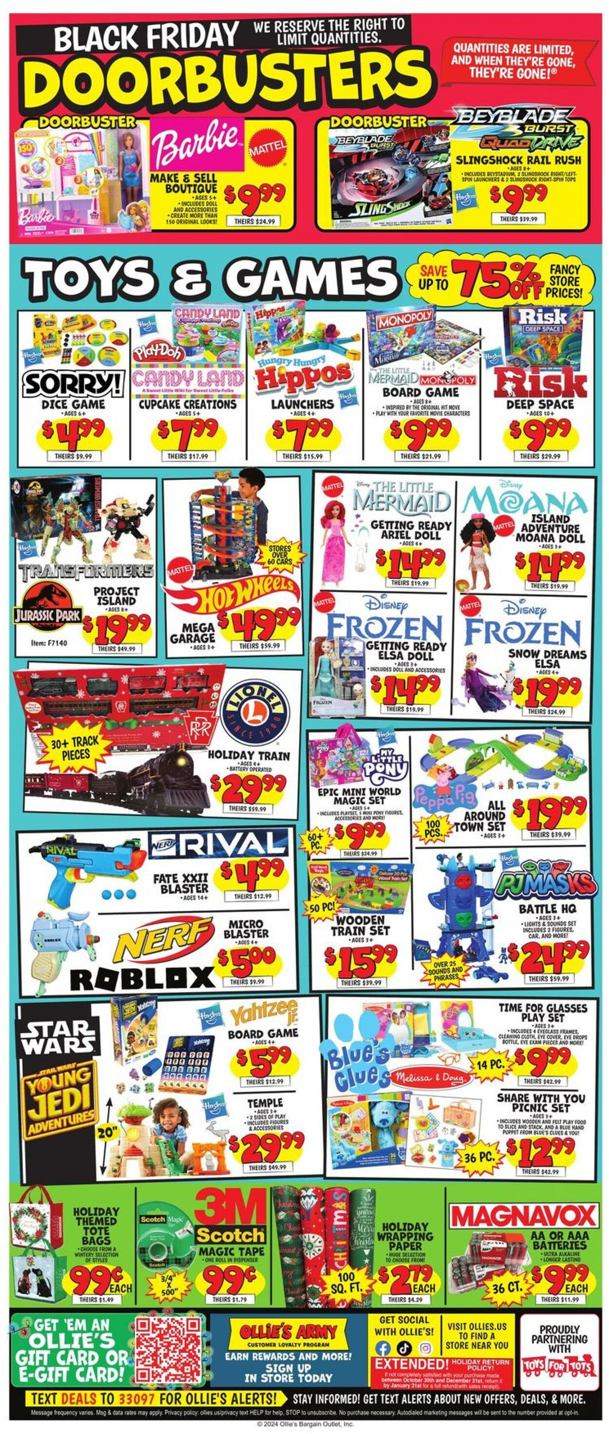 Weekly ad Ollie's 11/29/2024 - 12/04/2024