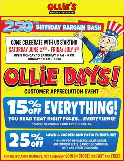 Weekly ad Ollie's 06/30/2026 - 07/06/2026