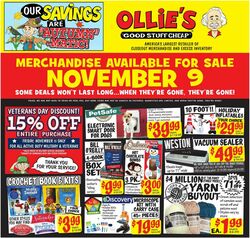 Weekly ad Ollie's 11/09/2022-11/16/2022