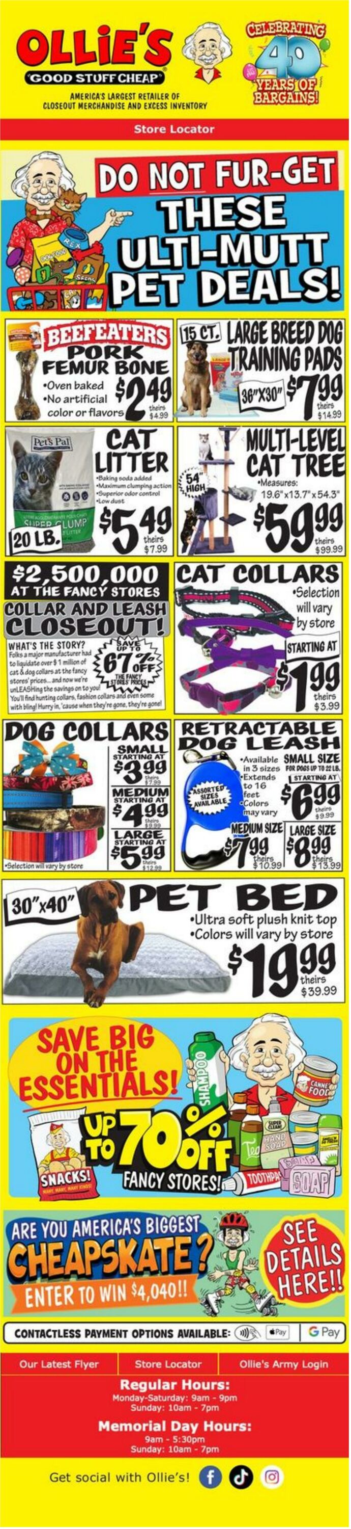 Weekly ad Ollie's 06/01/2022 - 06/08/2022