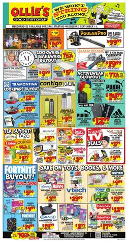 Weekly ad Ollie's 09/06/2024 - 09/11/2024