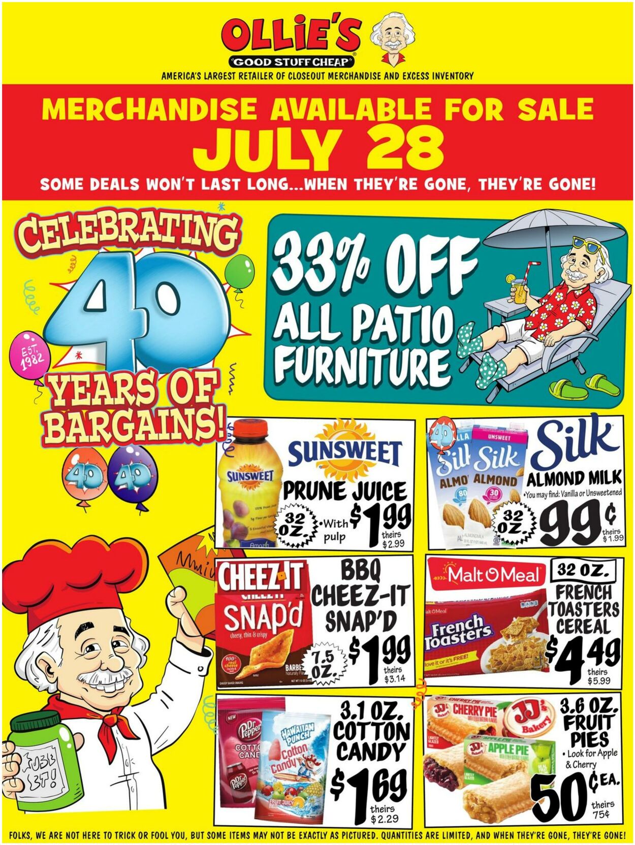 Weekly ad Ollie's 07/28/2022 - 08/01/2022