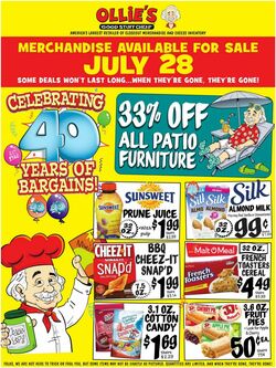 Weekly ad Ollie's 07/28/2022-08/01/2022