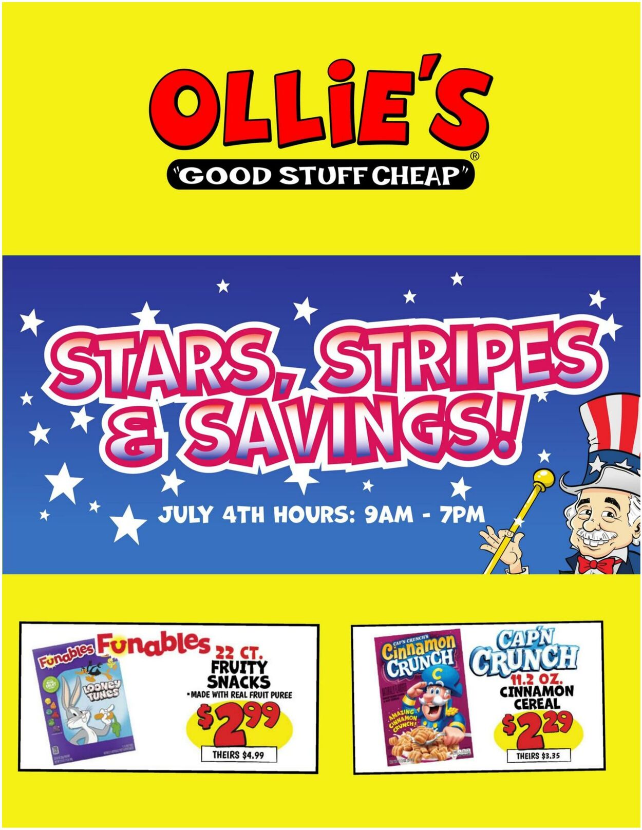 Weekly ad Ollie's 07/04/2025 - 07/09/2025
