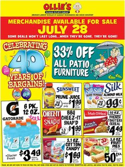 Weekly ad Ollie's 07/28/2022-08/02/2022