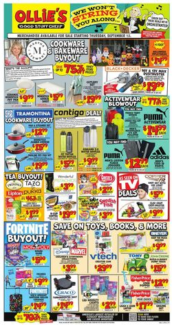 Weekly ad Ollie's 09/12/2024 - 09/18/2024