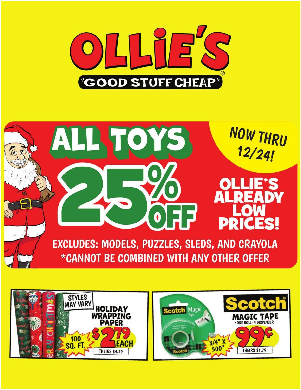 Weekly ad Ollie's 12/19/2024 - 12/27/2024