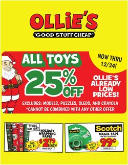 Weekly ad Ollie's 12/19/2024 - 12/27/2024