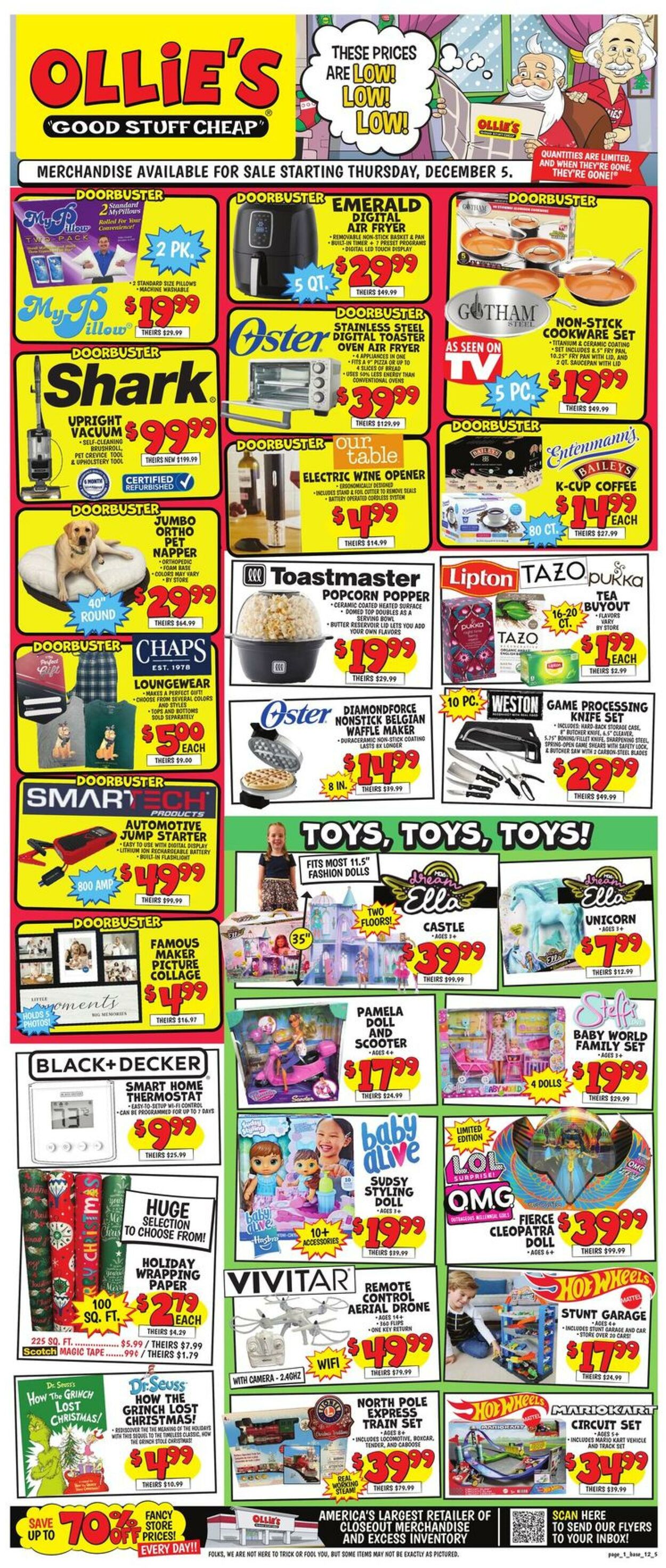 Weekly ad Ollie's 12/05/2024 - 12/11/2024