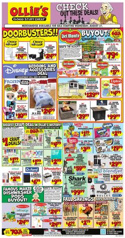 Weekly ad Ollie's 08/27/2025 - 09/03/2025