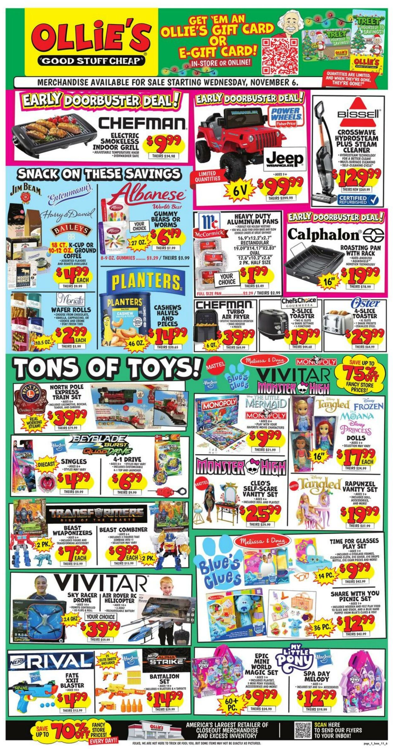 Weekly ad Ollie's 11/06/2024 - 11/13/2024