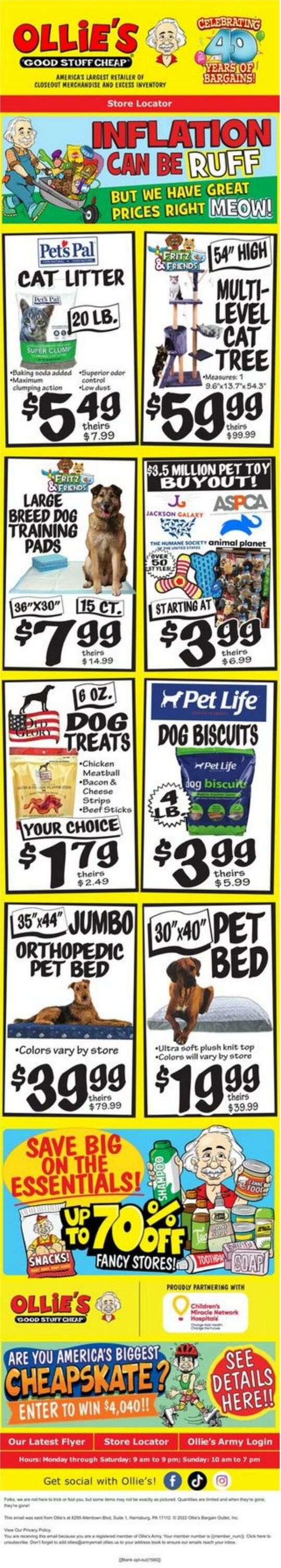 Weekly ad Ollie's 06/21/2022 - 06/28/2022