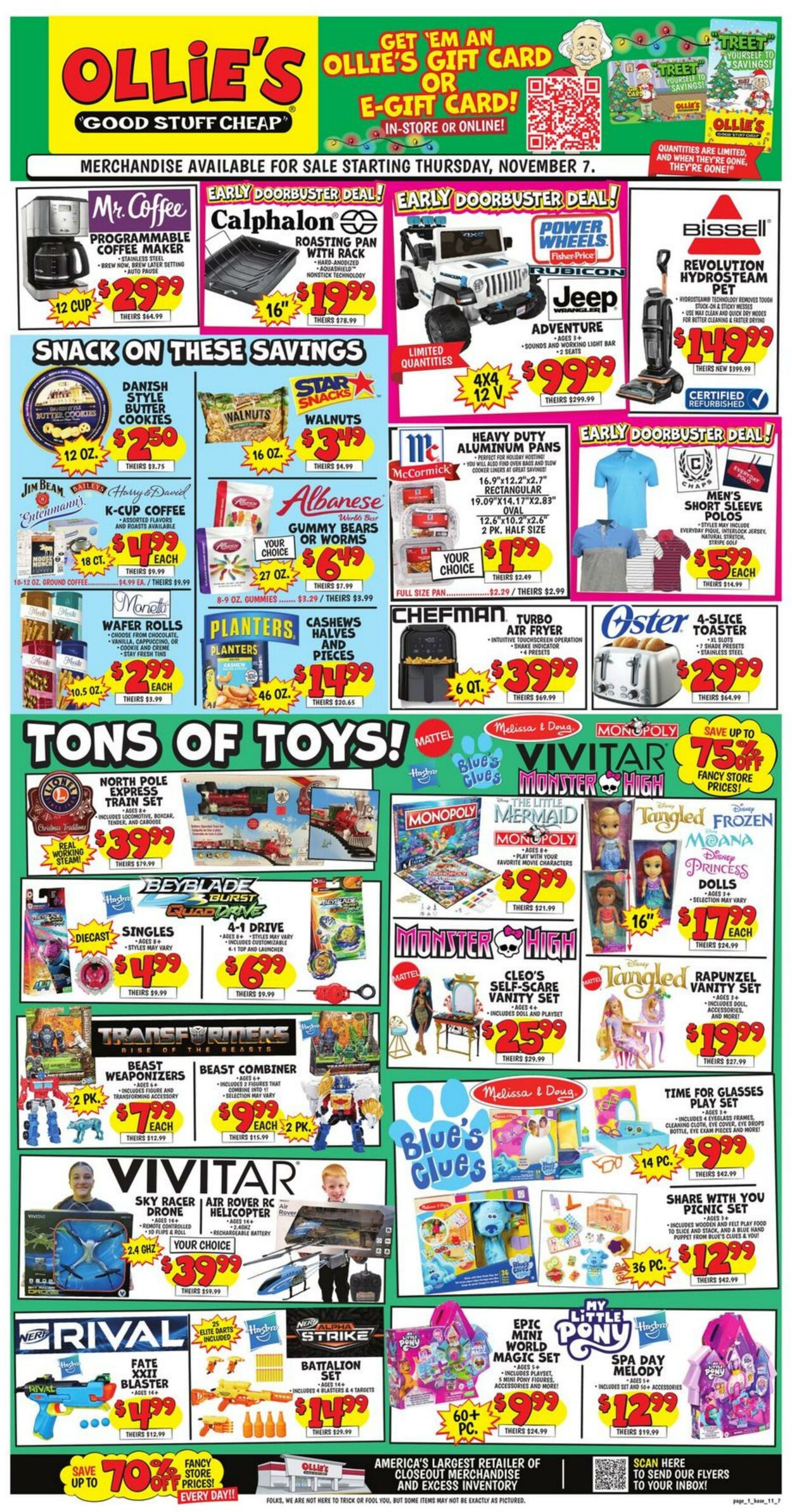 Weekly ad Ollie's 11/07/2024 - 11/13/2024