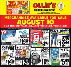Weekly ad Ollie's 08/10/2022-08/17/2022