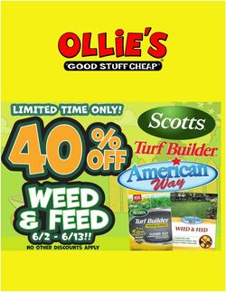 Weekly ad Ollie's 06/11/2026 - 06/13/2026
