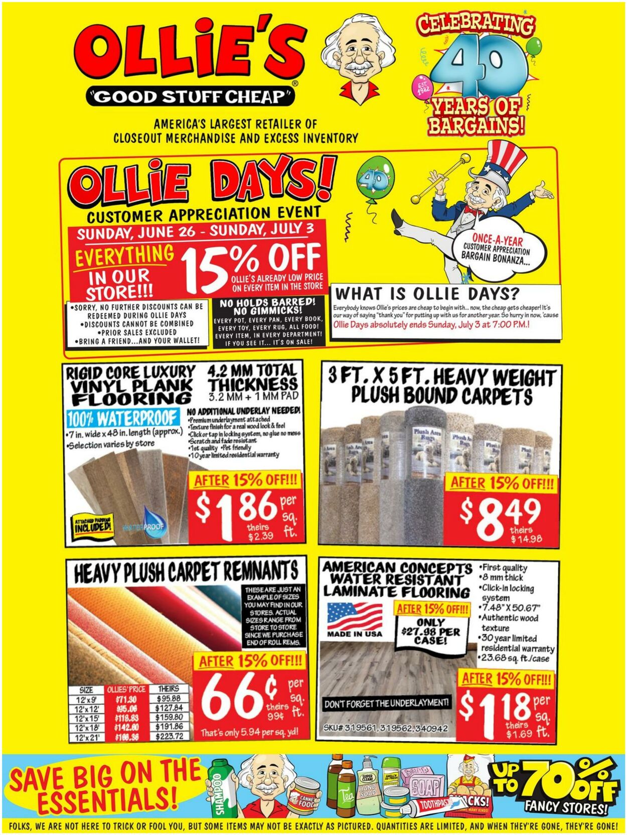 Weekly ad Ollie's 07/01/2022-07/03/2022