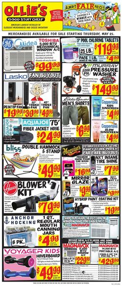 Weekly ad Ollie's 05/25/2023 - 05/31/2023