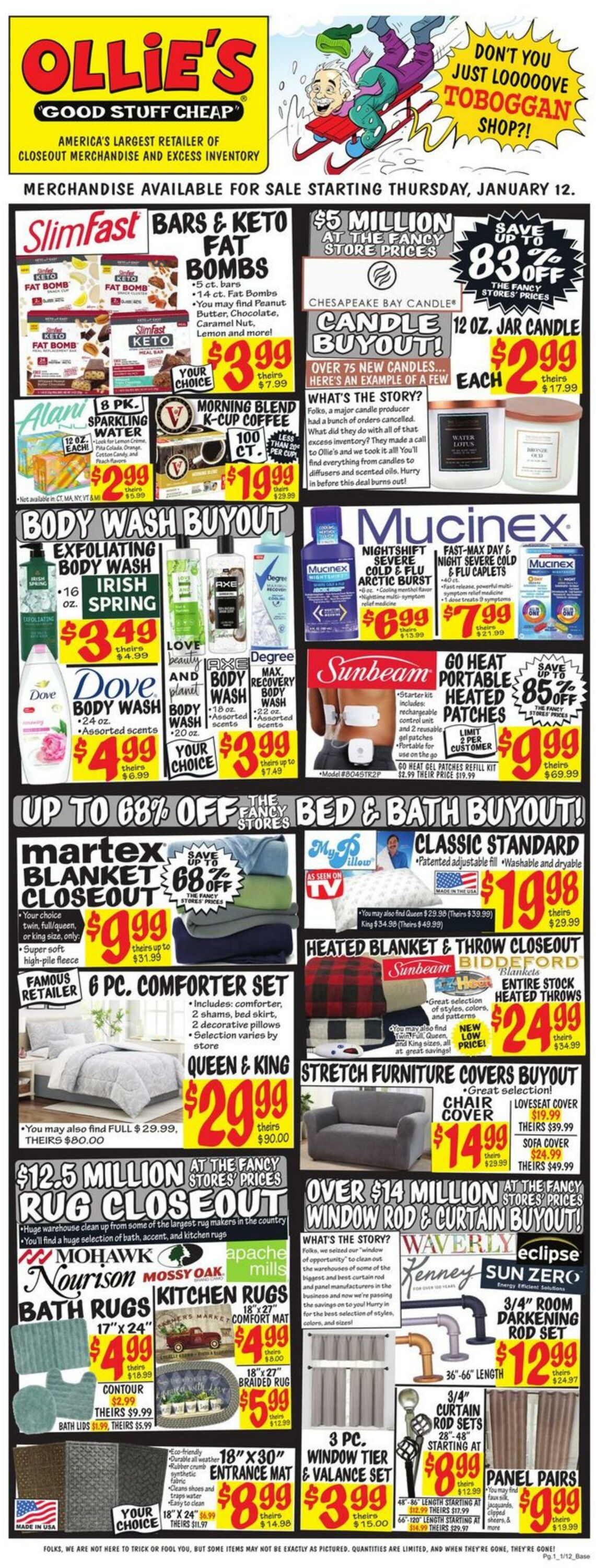 Weekly ad Ollie's 01/12/2023 - 01/18/2023