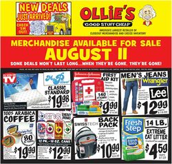 Weekly ad Ollie's 08/10/2022-08/17/2022