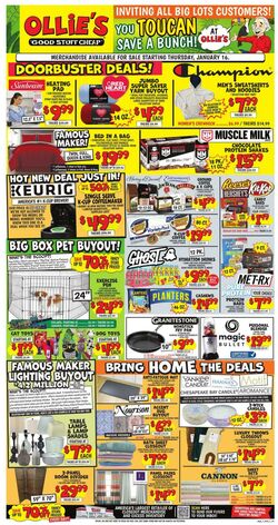 Weekly ad Ollie's 01/16/2025 - 01/22/2025