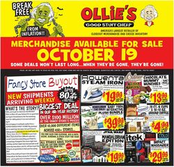 Weekly ad Ollie's 10/19/2022 - 10/25/2022