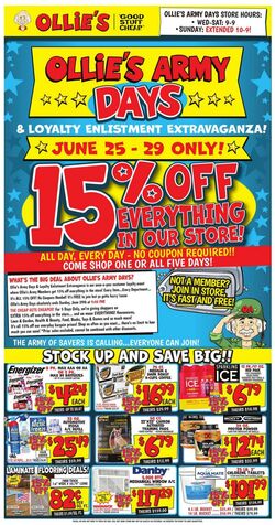 Weekly ad Ollie's 06/25/2025 - 06/29/2025