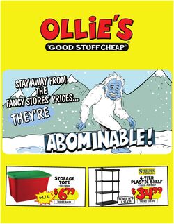 Weekly ad Ollie's 12/28/2024 - 01/01/2025