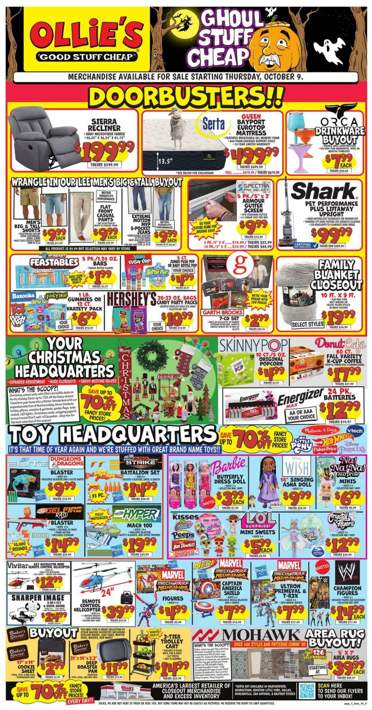 Weekly ad Ollie's 10/09/2025 - 10/15/2025