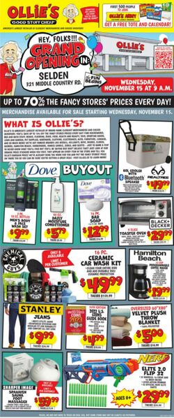 Weekly ad Ollie's 11/15/2023 - 11/21/2023