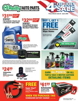 Weekly ad O’Reilly Auto Parts 06/25/2025 - 07/08/2025