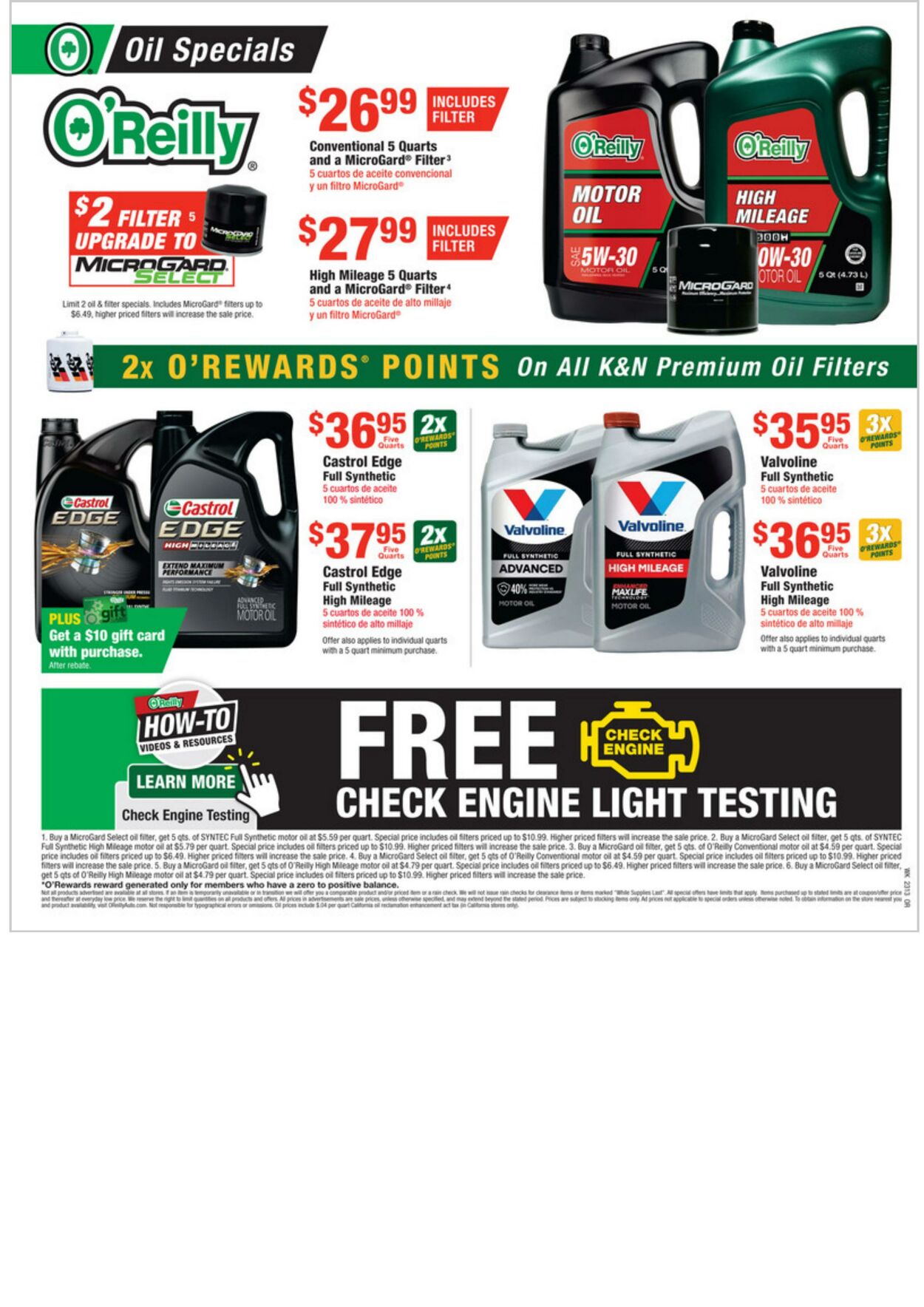 Weekly ad O’Reilly Auto Parts 03/29/2023 - 04/25/2023
