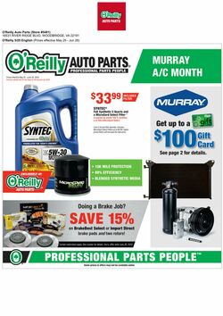 Weeklyad O’Reilly Auto Parts 05/25/2022-06/28/2022
