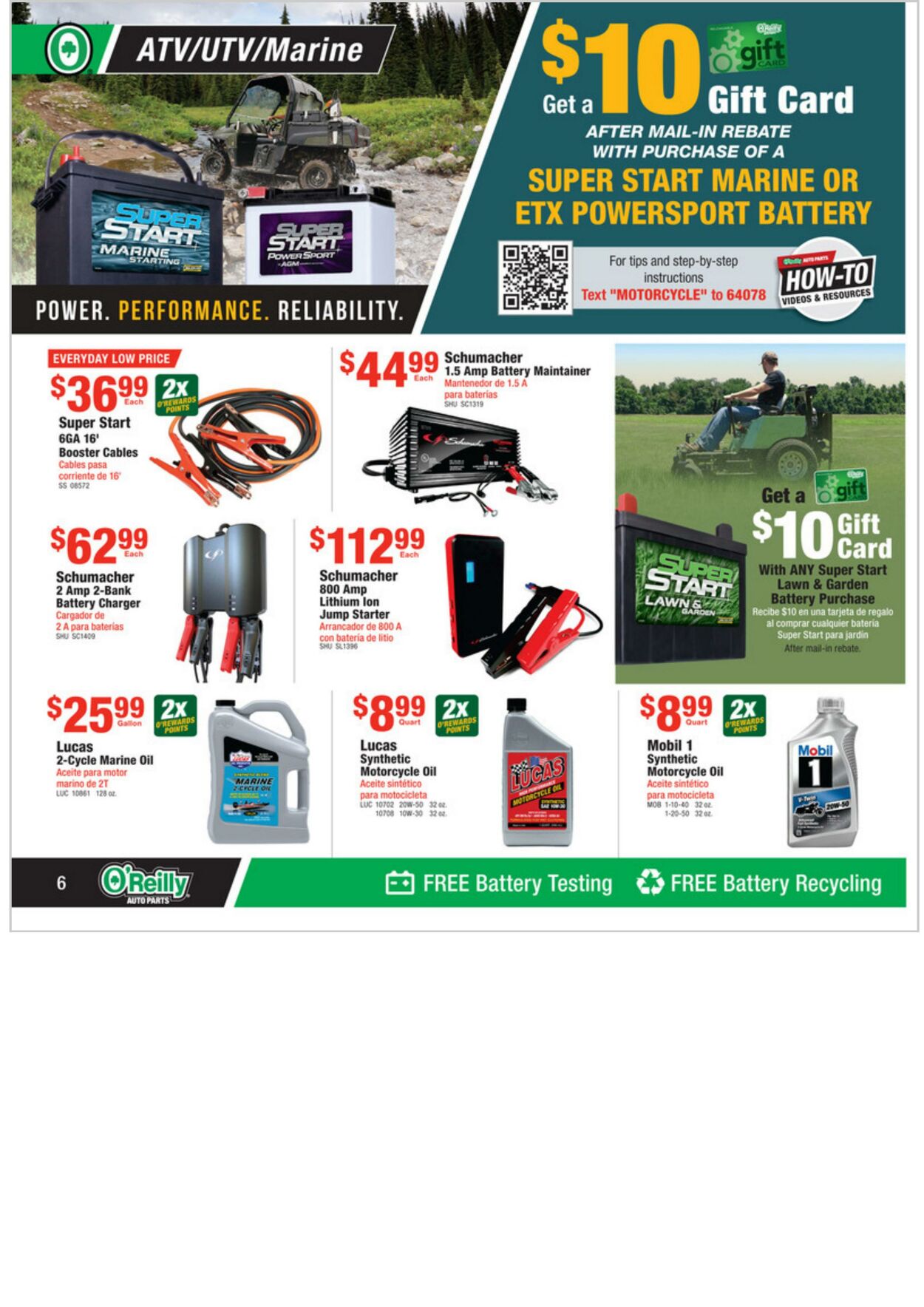 Weekly ad O’Reilly Auto Parts 04/27/2022 - 05/24/2022