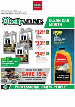 Weeklyad O’Reilly Auto Parts 04/27/2022-05/24/2022