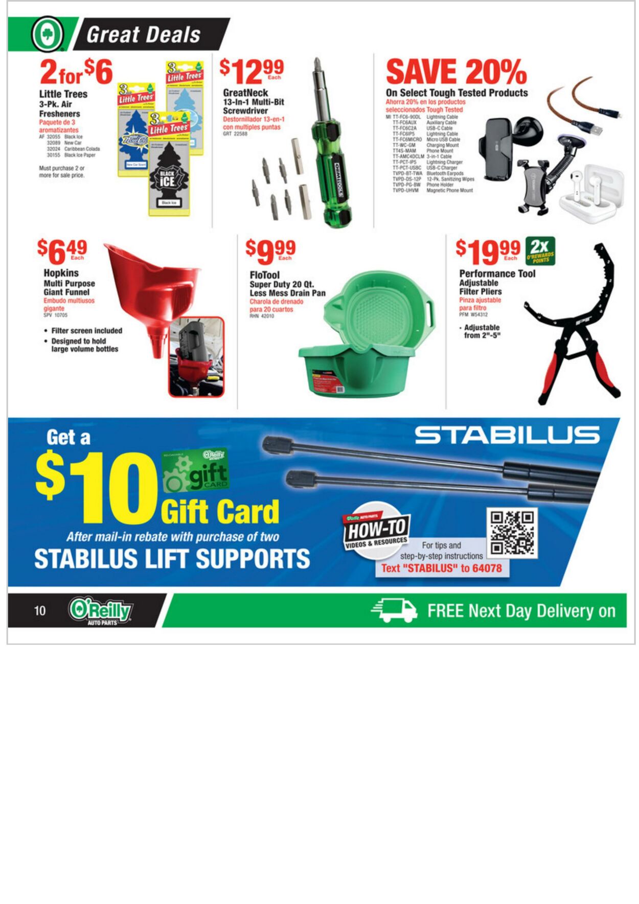 Weekly ad O’Reilly Auto Parts 02/23/2022 - 03/29/2022