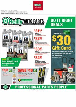 Weeklyad O’Reilly Auto Parts 12/29/2021-01/25/2022