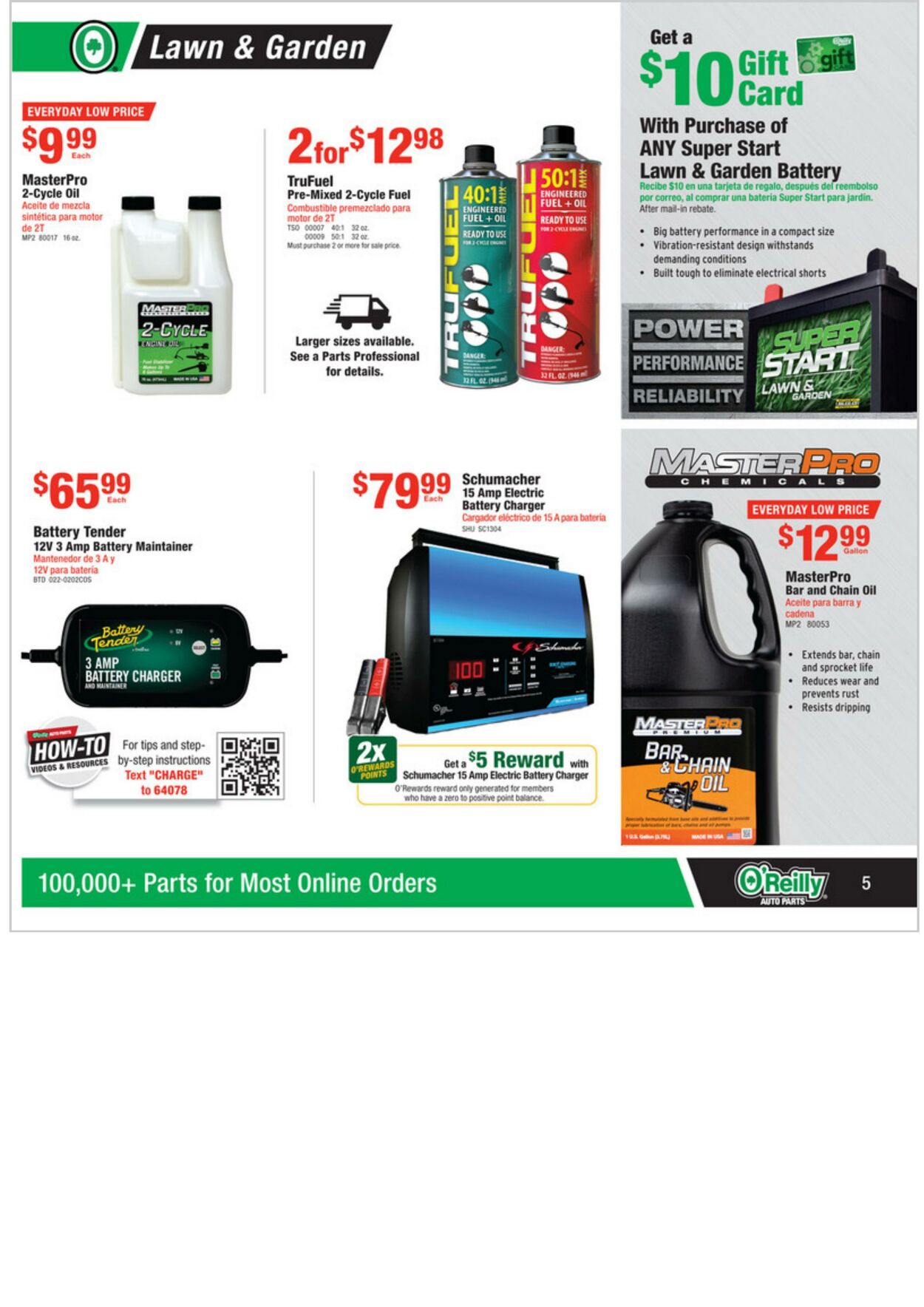 Weekly ad O’Reilly Auto Parts 03/30/2022 - 04/26/2022