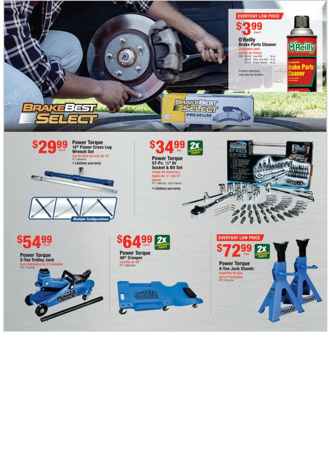 Weekly ad O’Reilly Auto Parts 03/30/2022 - 04/26/2022