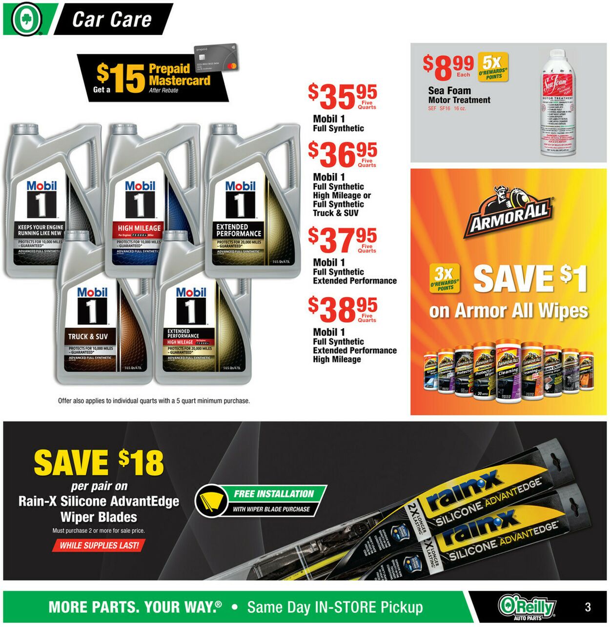 Weekly ad O’Reilly Auto Parts 06/25/2025 - 07/29/2025