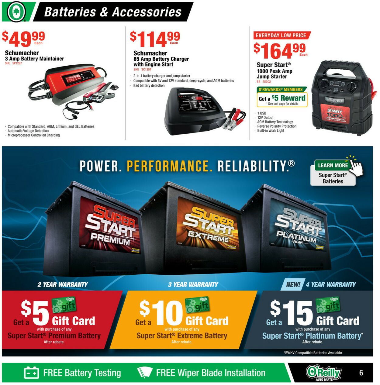 Weekly ad O’Reilly Auto Parts 06/25/2025 - 07/29/2025