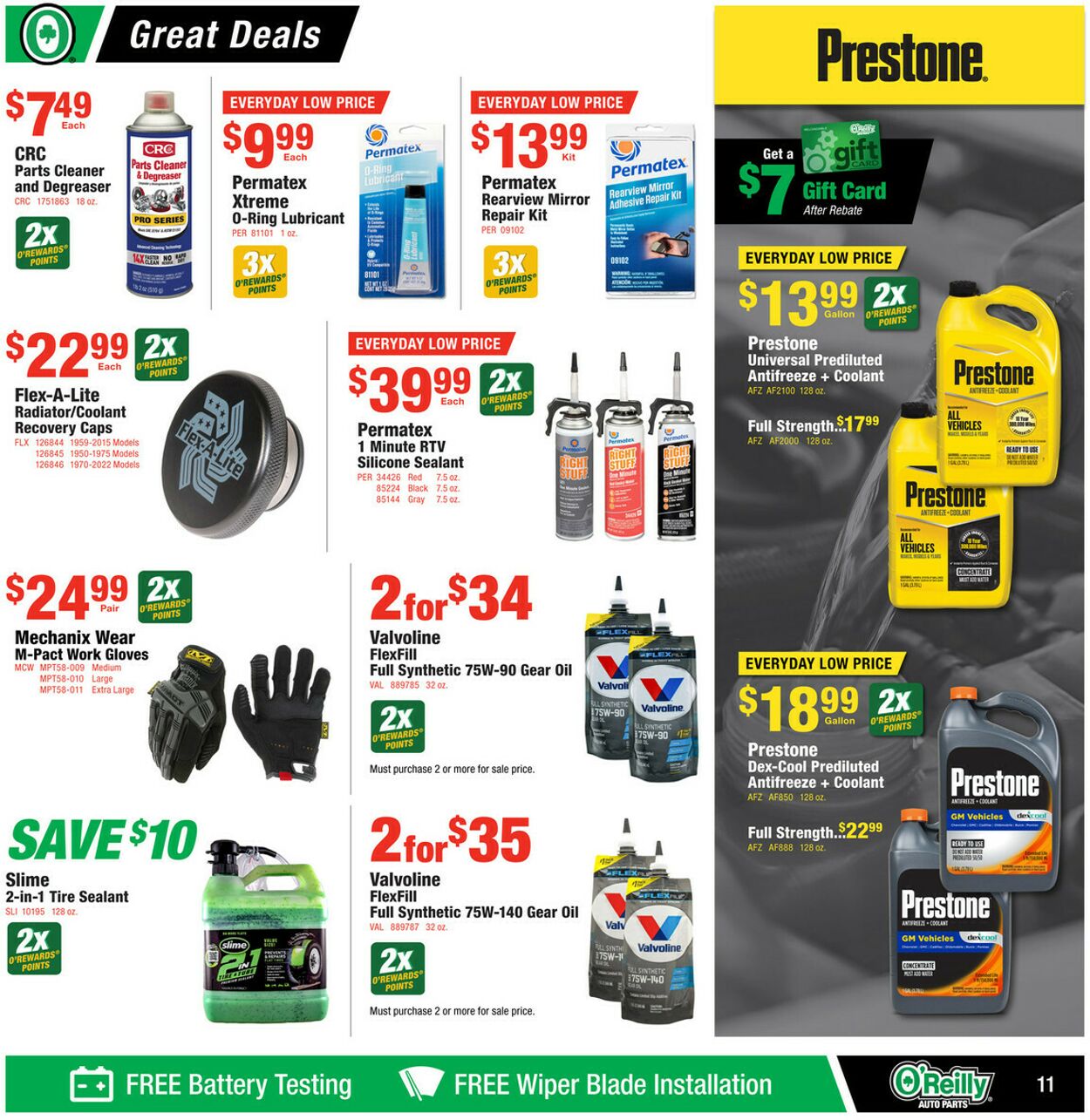Weekly ad O’Reilly Auto Parts 08/27/2025 - 09/23/2025