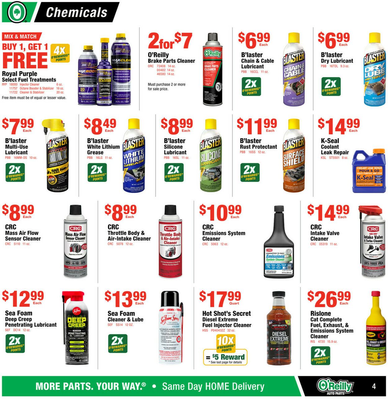 Weekly ad O’Reilly Auto Parts 07/30/2025 - 08/26/2025